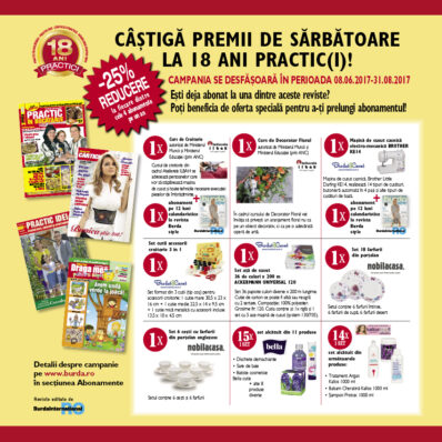 La 18 ani Practic(i), bucură-te de oferta de sărbătoare!