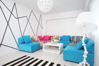 Influențe pop art într-un apartament tineresc